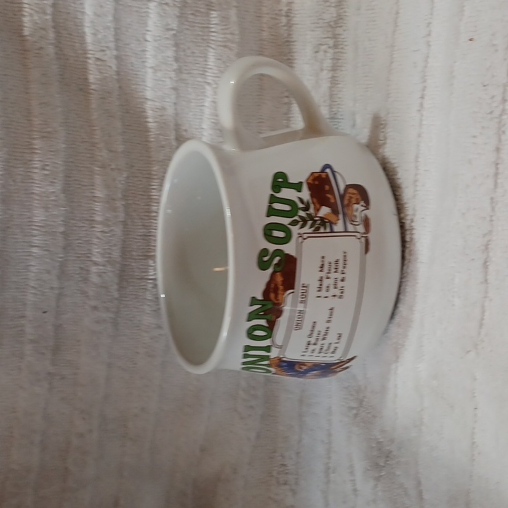 Vintage Onion Soup‎ Mug  XLarge Cup